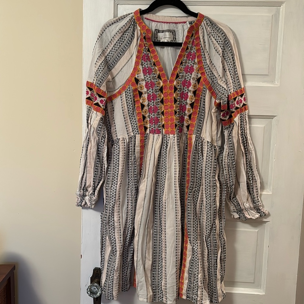 Anthropologie dress, size medium, loose fit, Boho, beautiful!